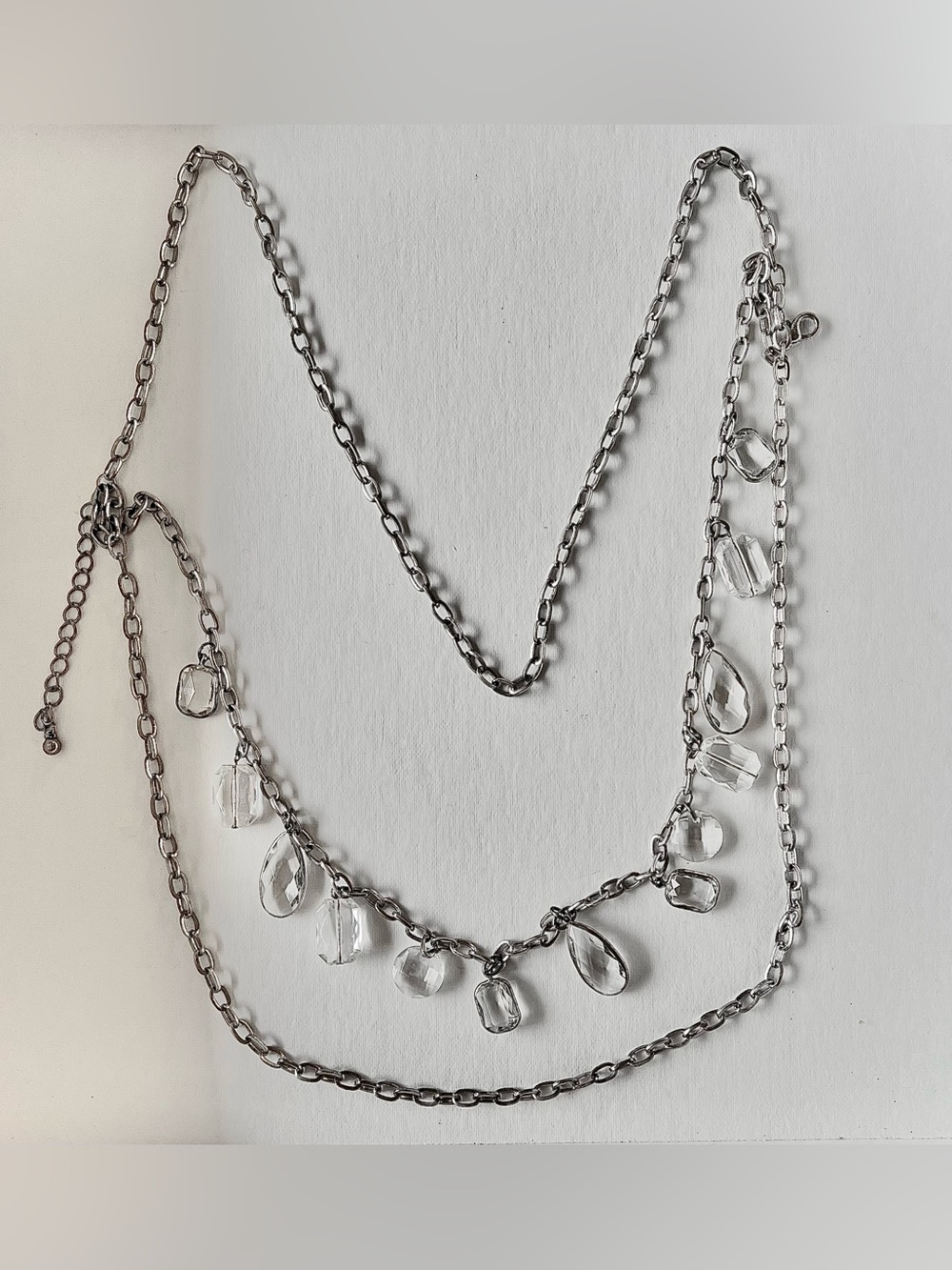 Women’s Crystal Drop Layered Necklace
